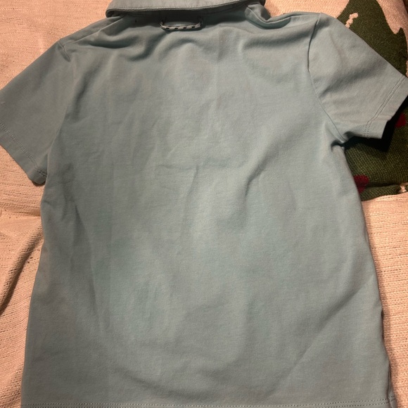 Prodoh Boys' Too Cool For School Polo in a light aqua. SIZE 4T - Picture 4 of 7